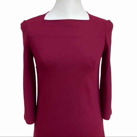 Lafayette 148 New York Square Neck Shift Dress - Picture 6 of 12